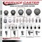 Service Caster 4'' Gray Poly Swivel 1'' Expanding Stem Caster with Brake SCC-EX20S414-PPUB-PLB-1 - alternate 4